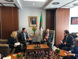 ALEXANDER NOVAK MET WITH THE MINISTER OF ENERGY OF ALGERIA MUSTAPHA GUITOUNI AND GENERAL DIRECTOR OF SONATRACH COMPANY ABDELMOUMEN OULD KADDOUR.